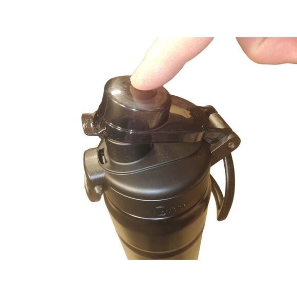 Bubba Trailblazer Stainless Steel Water Bottle Straw Lid Rubberized Black Licori - Picture 3 of 8